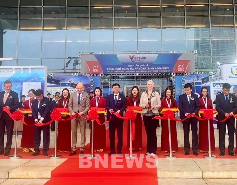 Le 10e Salon international de la construction navale et des technologies offshore (Vietship 2025) s'ouvre à Hanoi le 5 mars (Photo : VNA)