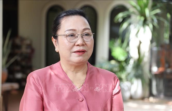 L'ambassadrice du Laos au Vietnam, Khamphao Ernthavanh. Photo : VNA