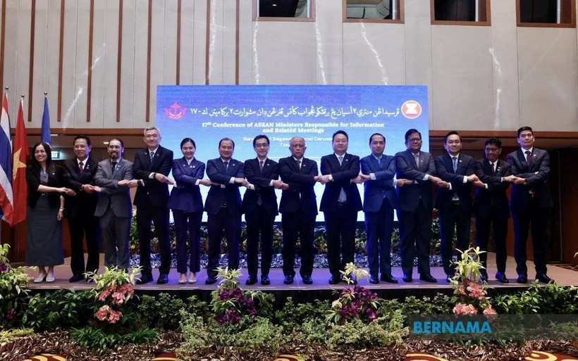 Délégués participant à la 17e Conférence des ministres de l'information de l'ASEAN (Photo : asean.bernama.com)