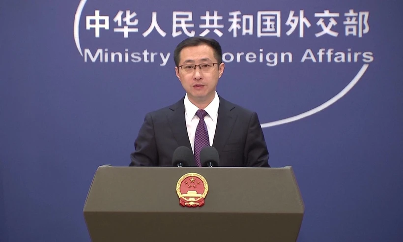 Lin Jian, porte-parole du ministère chinois des Affaires étrangères. Photo: VCG