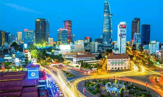 Une vue du centre de Hồ Chí Minh-Ville. Photo VGP