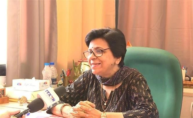 Professeur Archana Upadhyay de l'École d'études internationales de l'Université Jawaharlal Nehru à New Delhi, en Inde. (Photo : VNA)