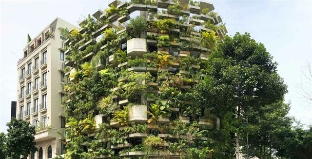 Le Bureau d'agriculture urbaine de Hô Chi Minh-Ville, conçu par Vo Trong Nghia. (Photo : avec l'aimable autorisation de Vo Trong Nghia Architects)