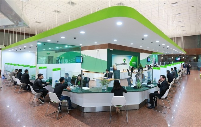 Un bureau de transaction de Vietcombank (VCB) à Hanoï (Photo : VNA)