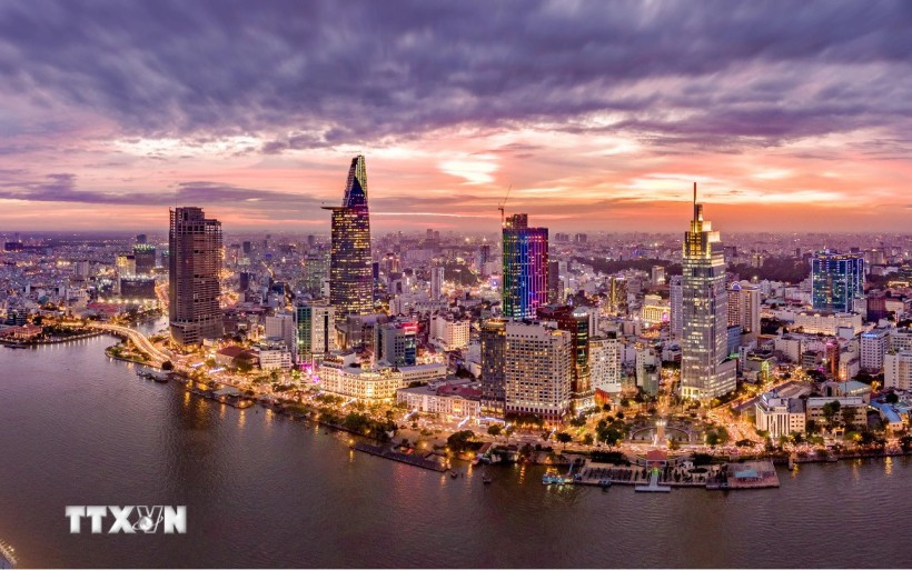 Un coin du centre de Hô Chi Minh-Ville. Photo: VNA