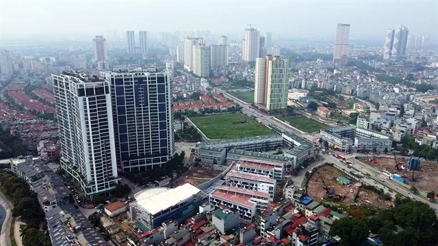 Vue aérienne de Hanoi (Photo : VNA)