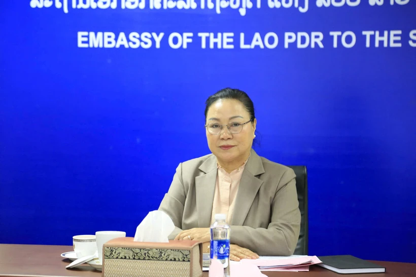 L'ambassadrice du Laos au Vietnam. Photo : VNA