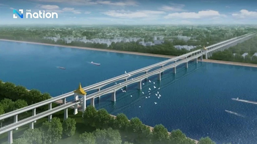 La Thaïlande, le Laos et la Chine poursuivent le projet de pont ferroviaire entre Nong Khai et Vientiane. (Photo : nationthailand.com)