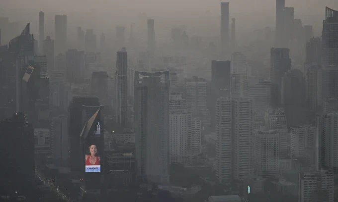 Pollution de l'air à Bangkok, en Thaïlande, le 20 janvier 2025. (Photo : AFP/VNA)