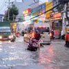 Innondations dans la rue Pham Huu Lau, quartier de Tan My, à Ho Chi Minh-Ville. Photo : VNA