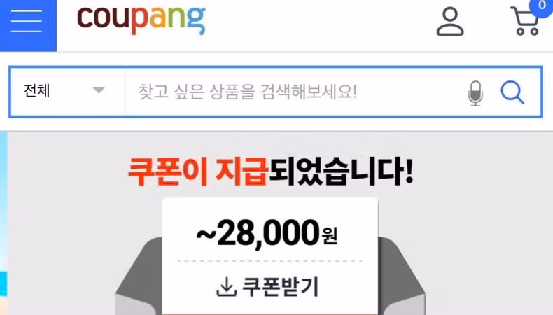 Coupang.com, l'un des géants sud-coréens de la vente en ligne, coopère activement avec l'ambassade du Vietnam pour régler l'affaire. Photo: Capture d'écran