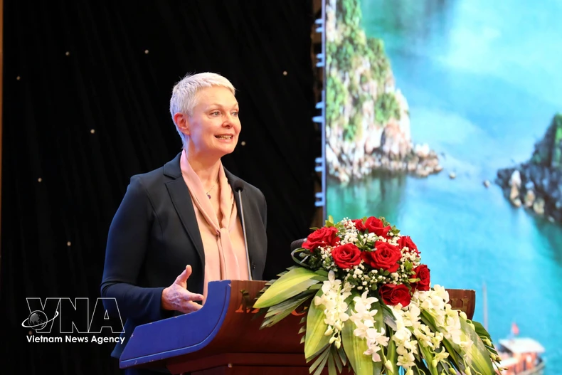 Hilde Solbakken, ambassadrice de Norvège au Vietnam. Photo: VNA