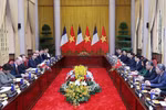 Panorama de l'entretien. Photo: VNA