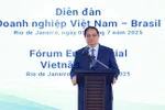 Le Premier ministre Pham Minh Chinh prend la parole lors de l'événement. Photo: VNA
