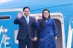 Le Premier ministre Pham Minh Chinh et son épouse, Le Thi Bich Tran. Photo: VNA