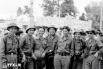 Les correspondants de l’Agence de presse de libération et de la Việt Nam Thông tấn xã chargés de couvrir la Campagne Ho Chi Minh en avril 1975. Photo: VNA