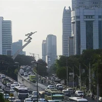 Une rue de Jakarta, en Indonésie. (Photo : Xinhua/VNA) 