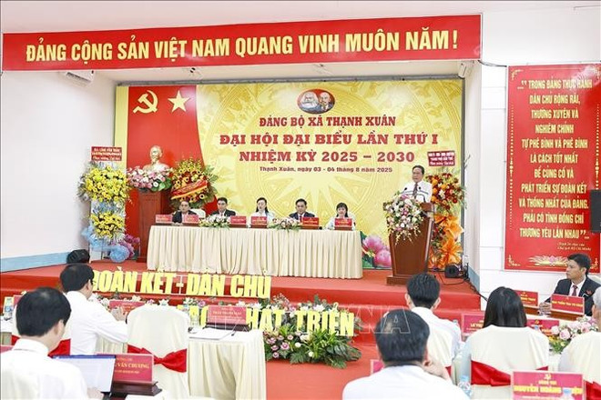 Le président de l'Assemblée nationale, Trân Thanh Mân, s'exprime au Congrès. Photo: VNA man-1.jpg
