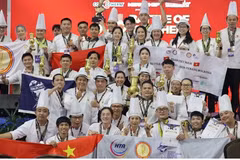 Le Saigon Professional Chefs Guild (SPC) célèbre sa victoire au classement général du concours Battle of the Chefs 2026. Photo : SPC