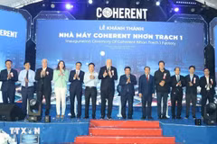 Cérémonie d'inauguration de l'usine Coherent Vietnam. Photo: VNA
