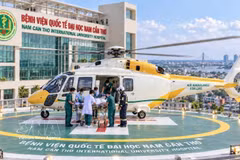 Perspective du futur héliport destiné au transport médical d’urgence. Photo: VNA