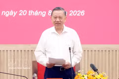 Le secrétaire général du Parti communiste du Vietnam et président de la République, To Lam, s'exprime. Photo: VNA