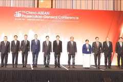 Délégués à la 15ᵉ Conférence des procureurs généraux des pays de l’ASEAN et de la Chine. Photo : VNA