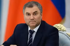 Le président de la Douma d'État de l'Assemblée fédérale de la Fédération de Russie, Vyacheslav Volodine. Photo: Sputnik/VNA