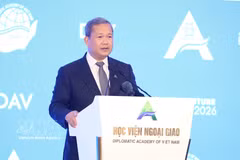 Le Premier ministre cambodgien s'exprime lors de la séance d'ouverture de l'AFF 2026. Photo: VNA