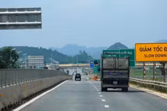 Un tronçon de l'autoroute Nord-Sud à 4 voies limitées mis en service. (Photo : Viet Hung/Vietnam+)