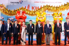 Cérémonie d'inauguration du projet mondial de silicium de Tokuyama Vietnam à Hô Chi Minh-Ville (Photo : Thuy Duong/Portail d'information électronique de Hô Chi Minh-Ville)