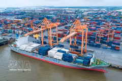 Au port de Hai Phong. Photo: VNA