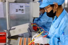 Fabrication de composants électroniques. (Photo : VNA)