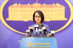 La porte-parole du ministère des Affaires étrangères Pham Thu Hang. Photo: VNA