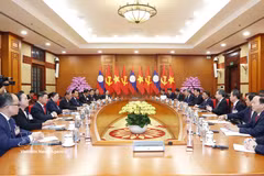 Panorama de l'entretien. Photo : VNA