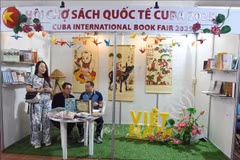 Le stand du Vietnam lors de la foire. Photo : VNA