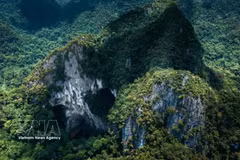 Phong Nha – Ke Bang, un trésor de biodiversité dans la chaîne de montagnes de Truong Son. Photo : VNA