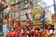 La fête du temple Kim Lien, gardien du sud de l'ancienne citadelle de Thang Long