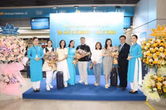 La compagnie aérienne nationale du Vietnam, Vietnam Airlines, inaugure une ligne directe entre Pékin et Hô Chi Minh-Ville le 30 mars. Photo : VNA