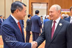 Le Premier ministre Le Minh Hung (gauche) et le président russe Vladimir Poutine. Photo: VNA