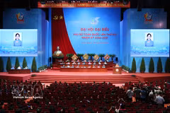 Le XIVe Congrès national de l’Union des femmes du Vietnam s’ouvre à Hanoï. Photo : VNA
