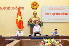 Le président de l’Assemblée nationale Tran Thanh Man, chef du Comité de pilotage de la révision générale du système de documents normatifs juridiques. Photo : VNA