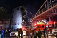 Scène d'incendie. 