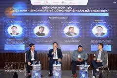 Experts participant au Forum de coopération Vietnam-Singapour pour le développement de l’industrie des semi-conducteurs, tenu le 21 juillet 2026 à Hô Chi Minh-Ville. Photo: VNA 