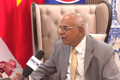 Le général P.K. Chakravorty, ancien attaché de défense indien au Vietnam de 1996 à 1999. Photo : VNA
