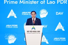 Le Premier ministre lao Sonexay Siphandone s'exprime lors du Forum de l'avenir de l'ASEAN 2026. Photo: VNA