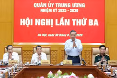 Le secrétaire général du Comité central du Parti communiste du Vietnam et président de la République, Tô Lâm à la réunion. Photo : VNA