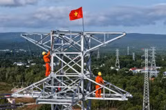 Un ouvrage électrique situé dans la zone spéciale de Phu Quoc (An Giang). Photo : VNA