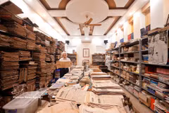 Nguyen Phi Dung a aménagé une pièce de 50 m² au sein du siège de son entreprise familiale, équipée de climatiseurs et de déshumidificateurs, pour assurer la conservation rigoureuse de ses archives. (Photo : VNA)