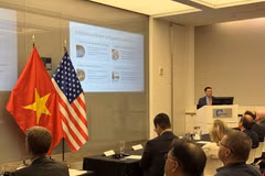 Tuyen Do, directeur général de TVD Capital Partners, partage son expérience en matière de levée de fonds avec les entreprises vietnamiennes. Photo: VNA